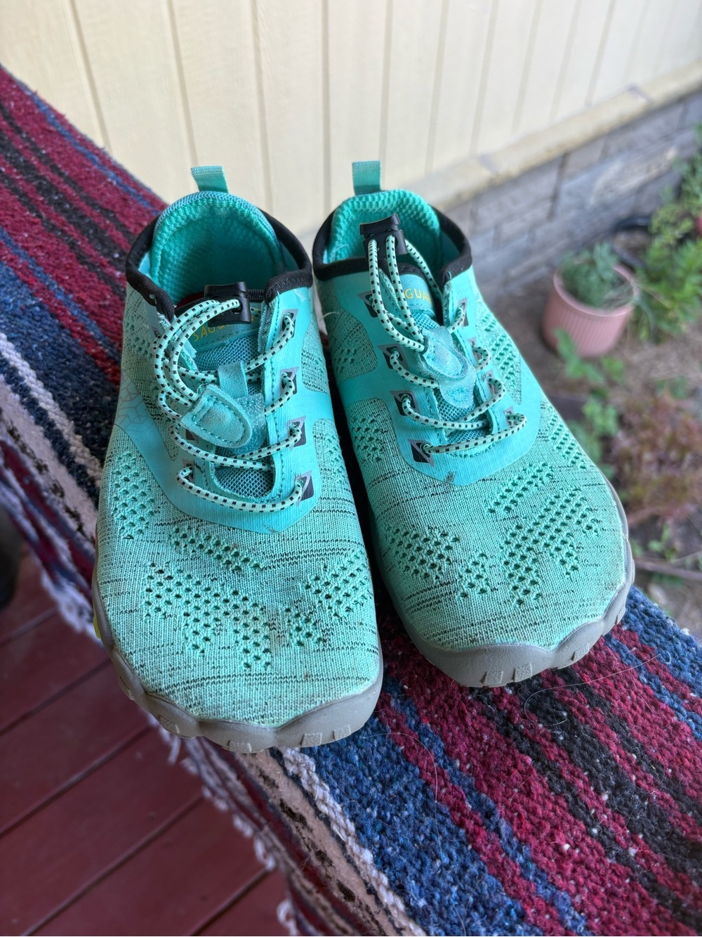 Kids Lightweight Aqua Knit Slip-On Sneakers